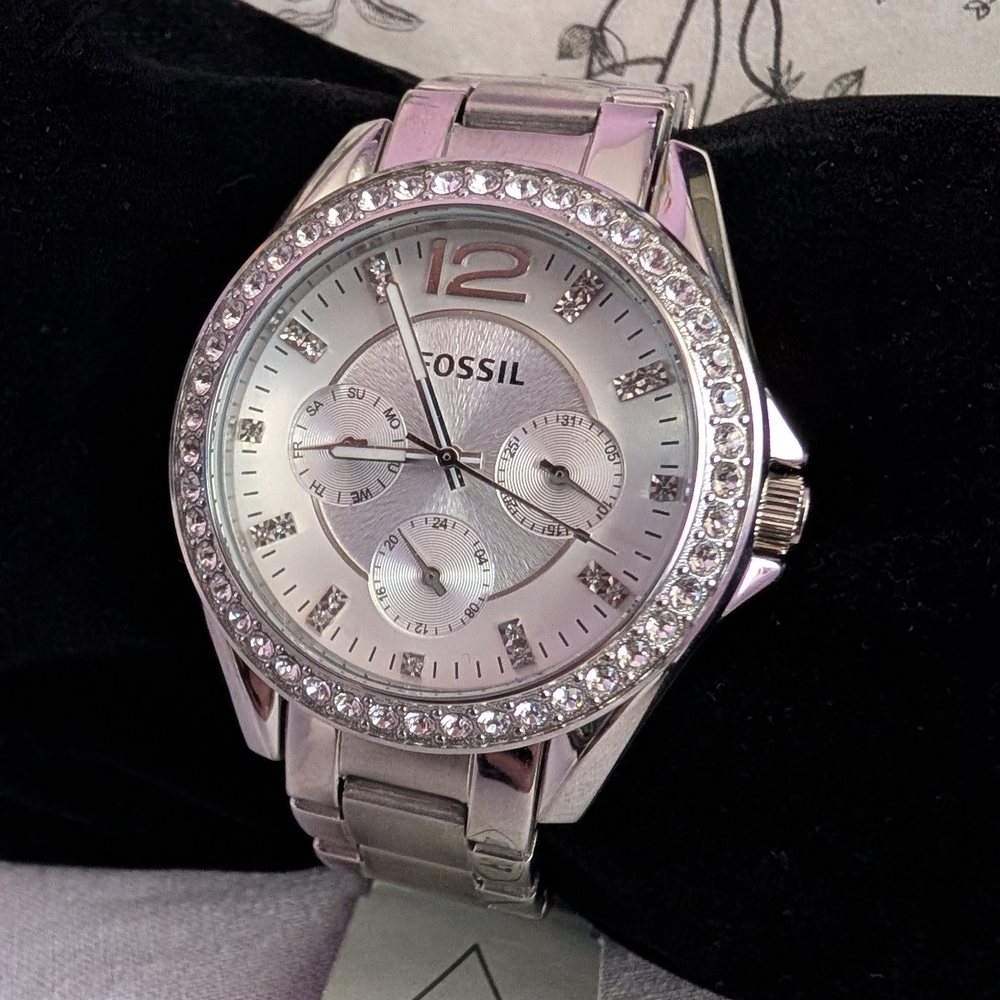 Fossil Riley Multifunction Stainless Steel Watch